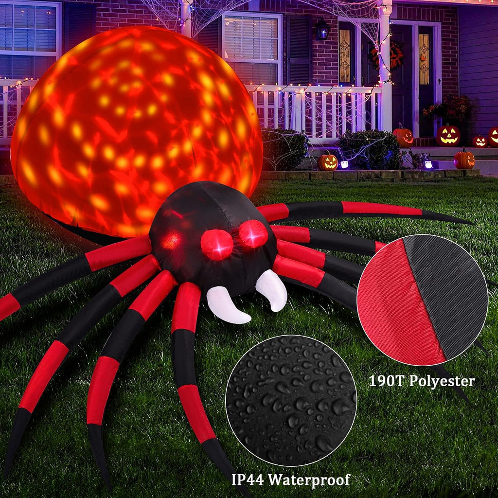 FunFanso CQUS-48 6-Foot Halloween Spider Inflatable – 6FT Spider, Colorful – 6FT Spider / Colorful – product detail