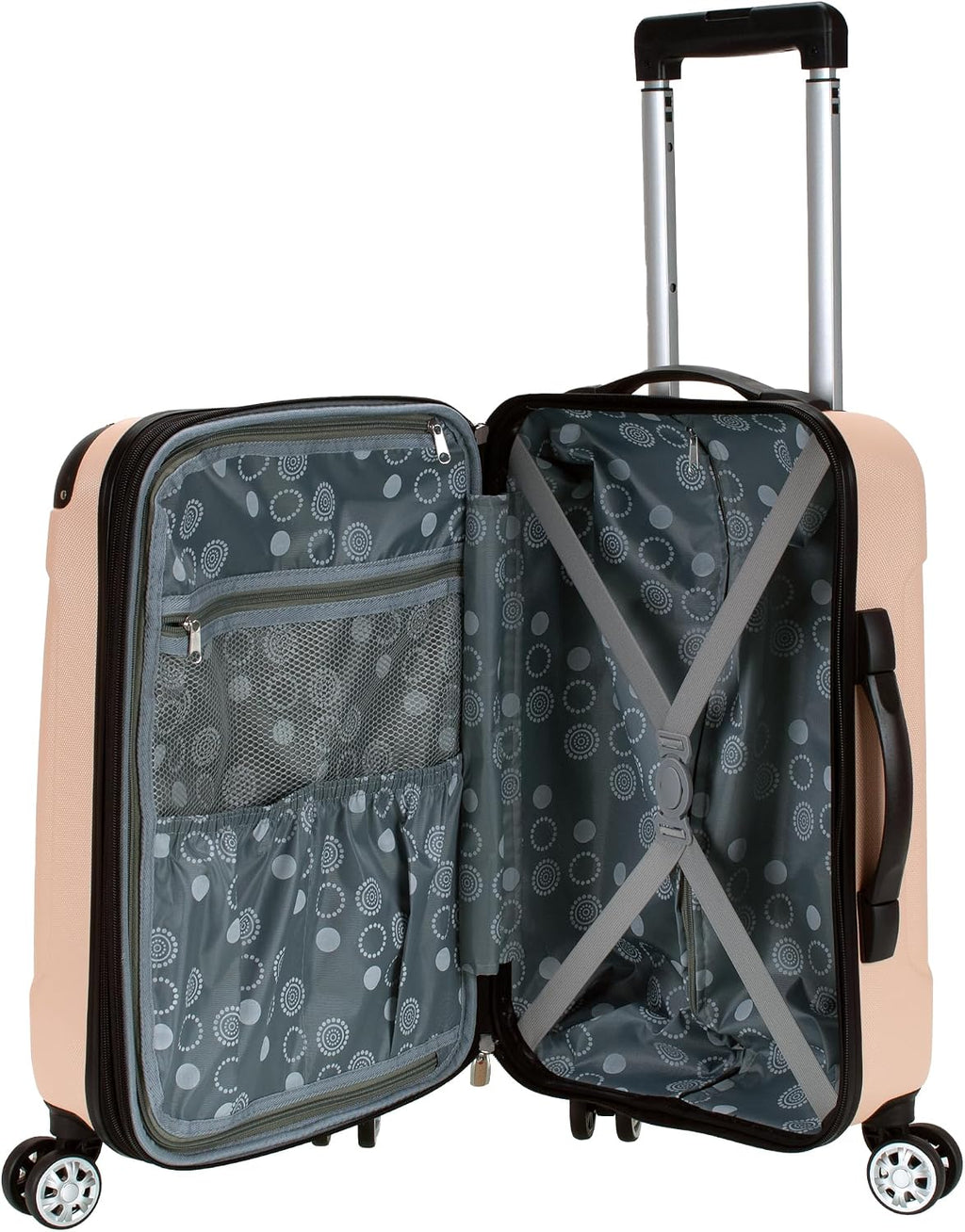 Rockland F1901-CHAMPAGNE Hardside Carry-On Suitcase – Carry-on 20", Beige – Beige / Carry-on 20" – product detail