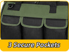 NECKORY QI-065 Wide-Mouth Tool Bag with Shoulder Strap – M, Army Green & Black – M / Army Green & Black – product detail