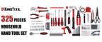 KingTool DS-HDT001 325-Piece Home Repair Tool Kit with Drawer Case – Red, Black – product detail