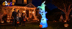 GOOSH D-69119 9.8-Foot Halloween Stacked Three Ghosts Inflatable – White – product detail