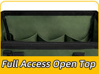 NECKORY QI-065 Wide-Mouth Tool Bag with Shoulder Strap – M, Army Green & Black – M / Army Green & Black – product detail