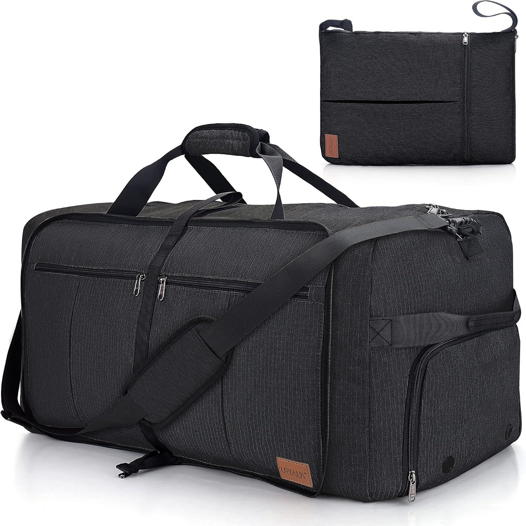 Urtala Foldable Travel Duffel Bag – 100L, Black