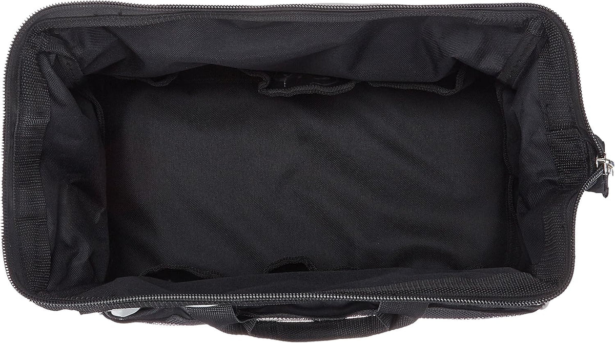 Amazon Basics Tool Bag with Shoulder Strap, Small or Large, Black & Gray