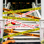 ONFAON 3-Piece Non-Adhesive Halloween Caution Tape Bundle – Red or Orange – product detail
