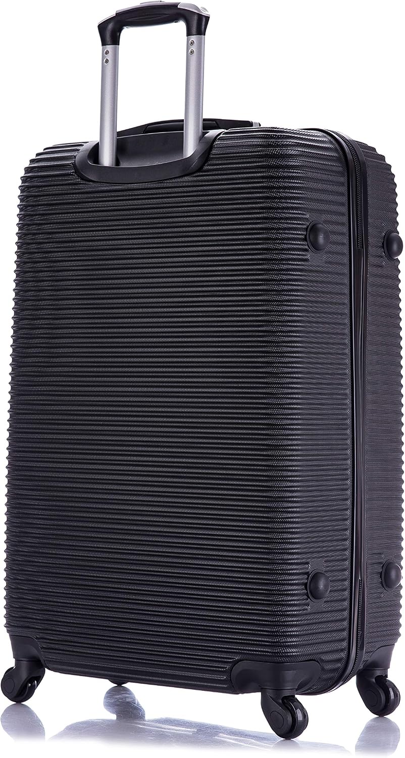 InUSA IUROY00L-BLK Hardside Suitcase – 28 Inch (L), Black – Black / 28 Inch (L) – product detail