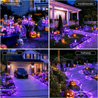 GIGALUMI 11762 Halloween Solar Pathway Stake Lights – 12 pack, Purple – Purple / 12 pack – product detail