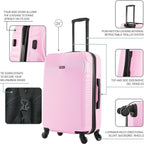 DUKAP DKINC00M-PNK Hardside Suitcase – 24 Inch, Pink – Pink / 24 Inch – product detail