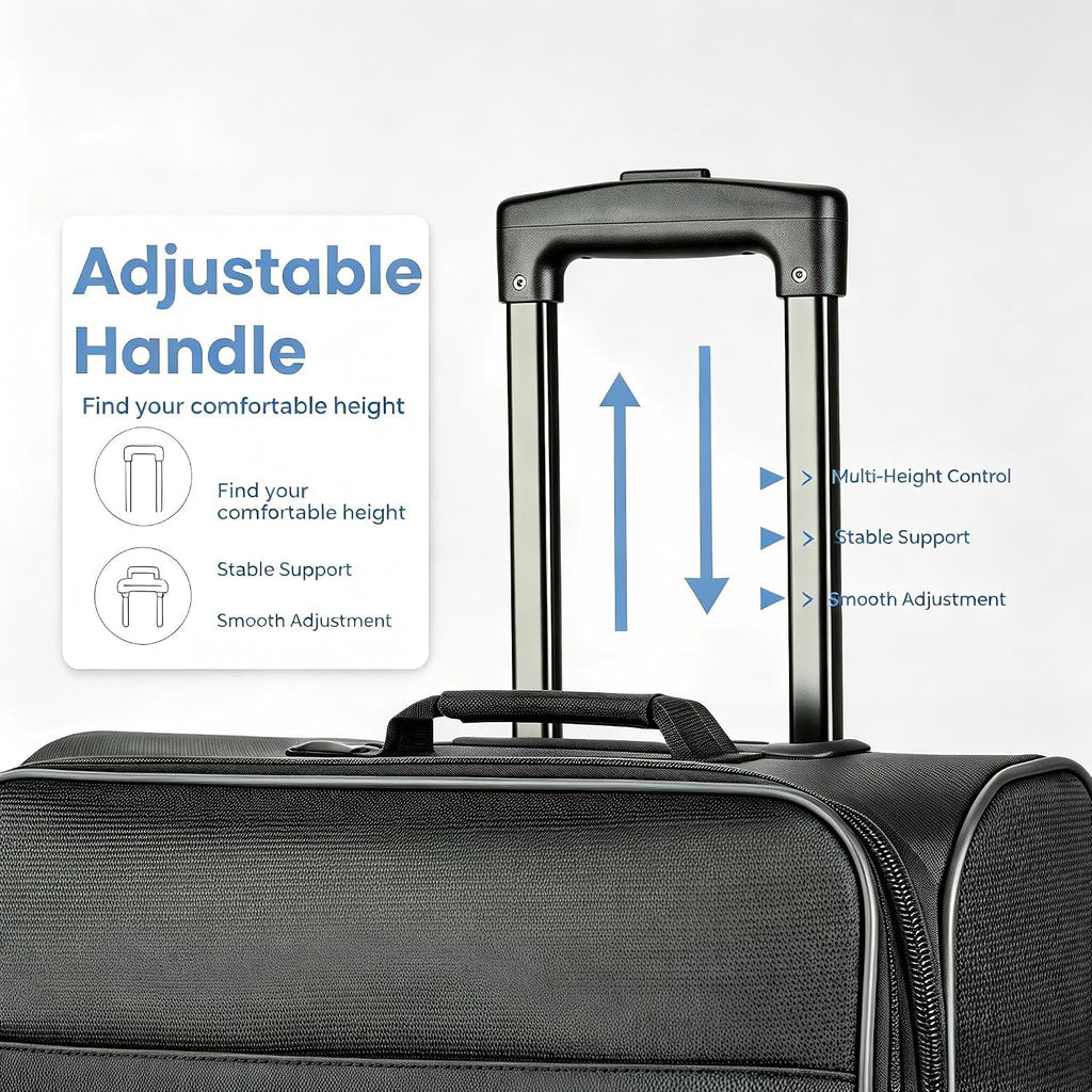 LeapVerse 28INCH-BLACK Suitcase – 28INCH, Black – product detail