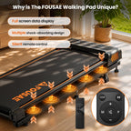 FOUSAE Under-Desk Walking Pad with 10% Incline and LED Display