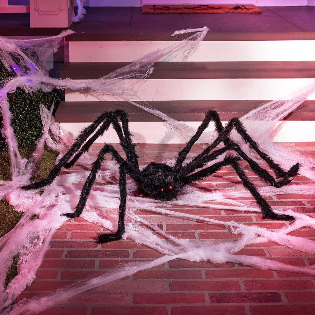 JOYIN SC-SP01 Adjustable-Leg Halloween Spider Decoration – Black – product detail