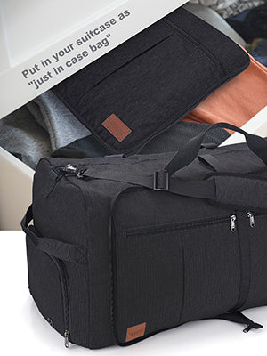 Urtala Foldable Travel Duffel Bag – 100L, Black – Black / 100L – product detail