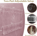 Colormz Clear Acrylic Cabinet-Door Straw Organizer