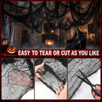 Cyantor Black Halloween Creepy Cloth, 5-Piece Set