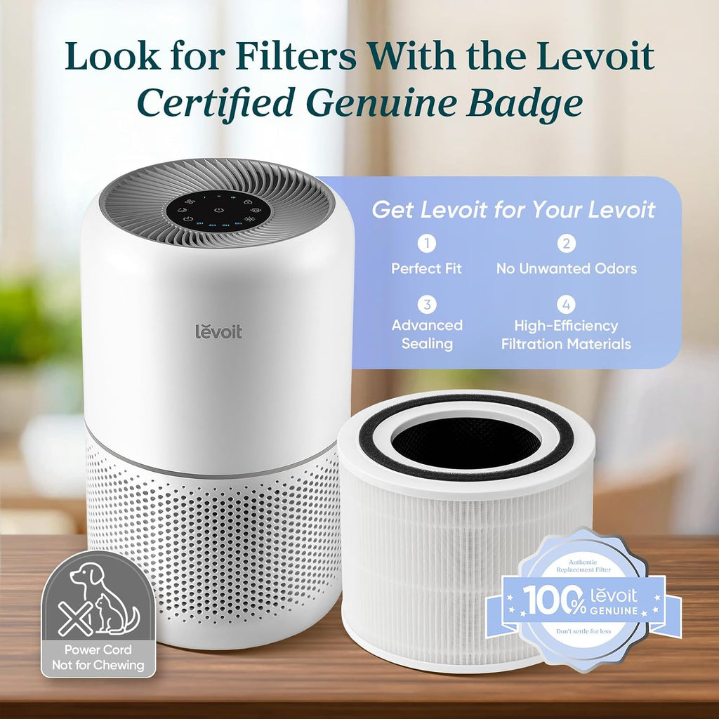 Levoit Core 300-P Air Purifier, White, 1-Pack