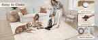 Luxturiy Vintage-Style Area Rug, Beige, 8 x 10 ft