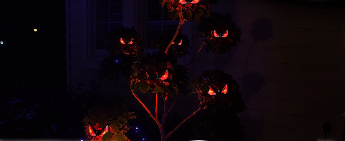 WBao WB-EL52 LED Halloween Glowing Eye Decorations – 5 Packs, Red – 5 Packs / Red – product detail