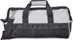 Amazon Basics Tool Bag with Shoulder Strap, Small or Large, Black & Gray