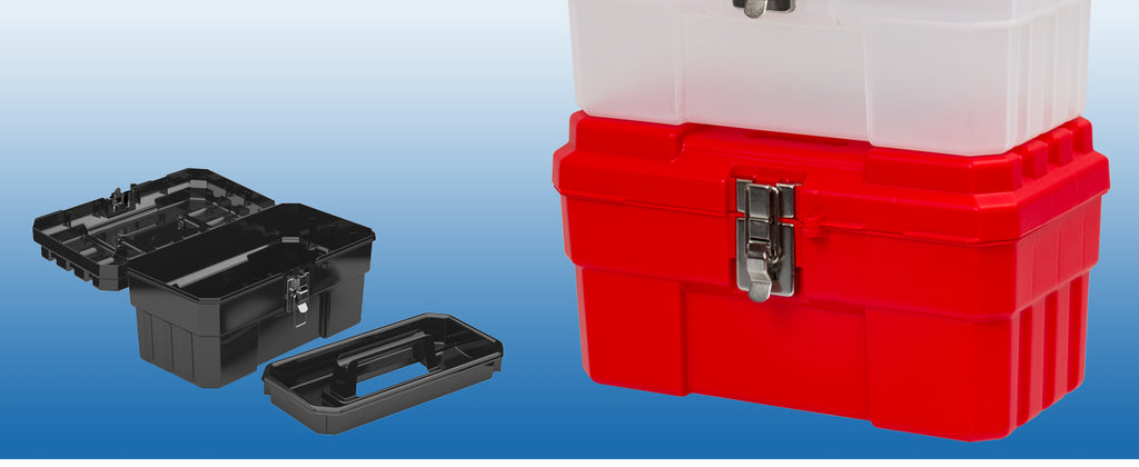 Akro-Mils 09514BLACK 14-Inch ProBox Tool Box with Removable Tray – 1-Pack, Black – Black / 1-Pack – product detail