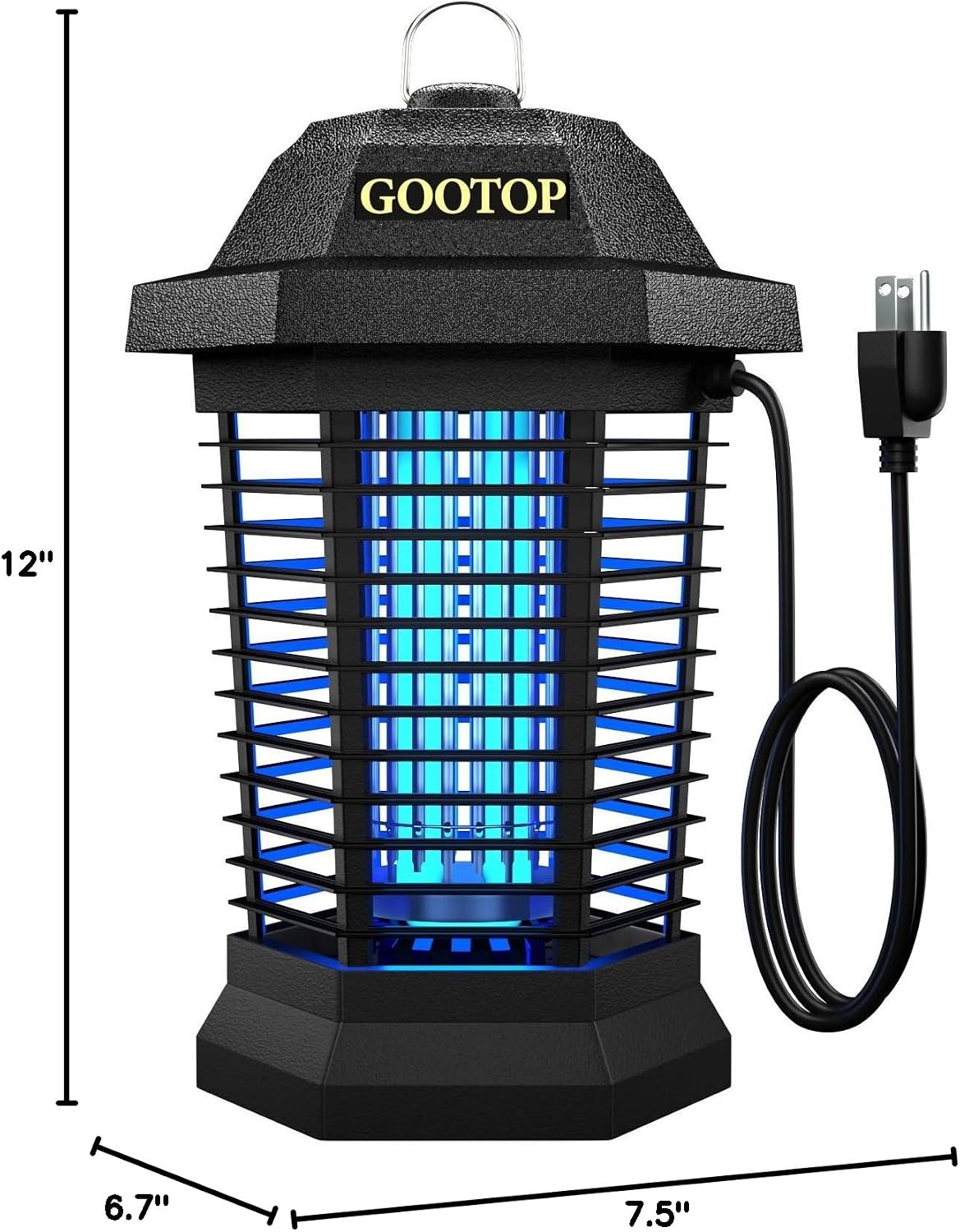 GOOTOP Plug-In Electric Bug Zapper, Black