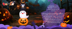 COMIN 69621 6-Foot Halloween Pumpkin & Ghost & Cat Inflatable – Multicolor – product detail