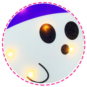 ponlodos Pon-YS-Ghost-2 4-Pack Lighted Halloween Ghost Yard Signs – White – product detail