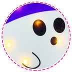 ponlodos Pon-YS-Ghost-2 4-Pack Lighted Halloween Ghost Yard Signs – White – product detail