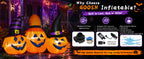 GOOSH 69106 6-Foot Halloween Pumpkin Inflatable – Orange, Black – product detail