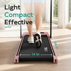 TKW 3-in-1 Walking pad,Pink Walkingpad,Light weight Treadmill, Capacity,Low-Noise Motor Walking Pad, Remote Control & Wheels for Easy mobility, LED Display，Vibration Walking pad · 6