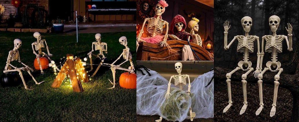 Znorso P0033A 2-Pack Posable Halloween Human Skeletons – 36 IN, White – 36 IN / White – product detail