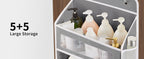 JARLINK Five-Pocket Door Organizer, Grey, Standard