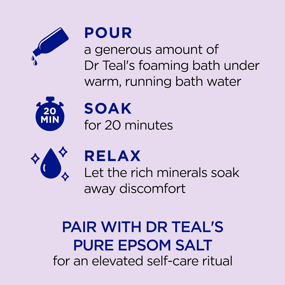 Dr Teal's Lavender Foaming Bath, 34 fl oz, 2-Pack