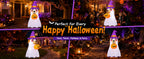 GOOSH 69431 6.2-Foot Halloween Dog & Ghost & Pumpkin Inflatable – White – product detail