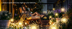 GIGALUMI Solar Firework Garden Lights, Warm White, 2-Pack