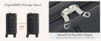 Sweetcrispy V2-2LG-28BK Hardside Suitcase – 28 Inch, Black – Black / 28 Inch – product detail