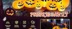 TISEJOY 9077 7.5-Foot Halloween Pumpkin Inflatable – Yellow – product detail