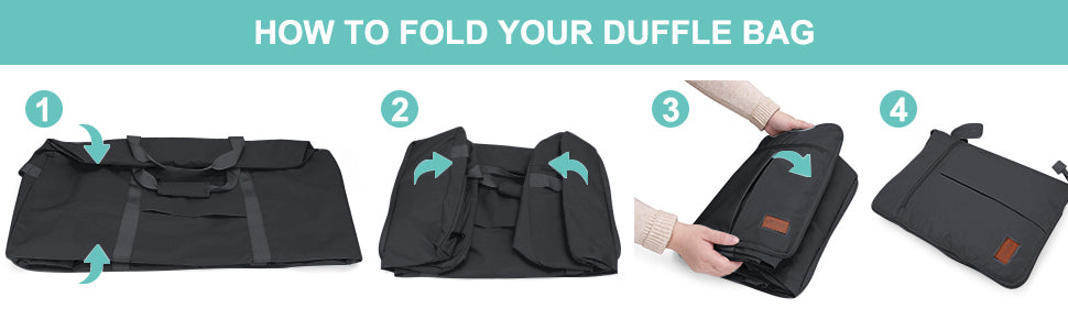 Urtala Foldable Travel Duffel Bag – 100L, Black – Black / 100L – product detail