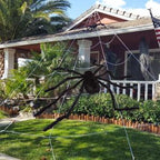 OCATO HF2106006 200-Inch Halloween Web & 59-Inch Spider Decoration Set – 200", Black – Black / 200" – product detail