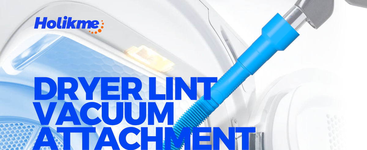 Holikme Dryer Lint Vacuum Attachment Kit, Blue