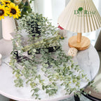 Der Rose Faux Hanging Eucalyptus in Pot, 24 in