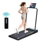 OVER SELF 2-in-1 Foldable Treadmill - 2in1 Walk/Roll, Remote Control, Adjustable Incline, Low Noise, Portable Compact Design, Indoor Exercise Home Gym Cardio Equipment, Caminadora, DealsForYouDays · 1