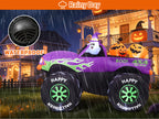 GOOSH 69469 8-Foot Halloween Monster Truck & Ghost & Pumpkin Inflatable – Purple – product detail