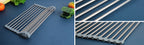 Seropy Roll-Up Sink Drying Rack, Grey, 17.5 x 11.8 in