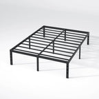 NEW JETO Queen Metal Bed Frame, 14-Inch Platform, Black