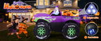 GOOSH 69469 8-Foot Halloween Monster Truck & Ghost & Pumpkin Inflatable – Purple – product detail