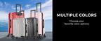 InUSA IUVAS00M-PNK Hardside Suitcase – 24 Inch, Pink – Pink / 24 Inch – product detail