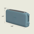 BELLA Fits-Anywhere Slim Toaster, Surf, 2 Slice