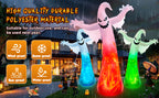 zukakii QM-WS-021 12-Foot Halloween Ghost Inflatable – White – product detail
