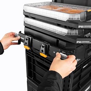 ToughBuilt TB-B1-D-70-3 StackTech XL 3-Drawer Tool Box – 3 Drawer, Black – 3 Drawer / Black – product detail