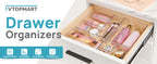 Vtopmart Clear Drawer Organizer Trays, 25-Pack